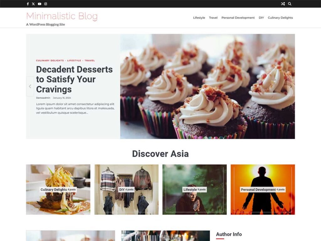 Minimalistic Blog The Wordpress Blog Theme Ascendoor