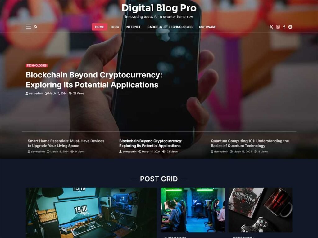 Digital Blog Pro » The WordPress Blog Theme » Ascendoor