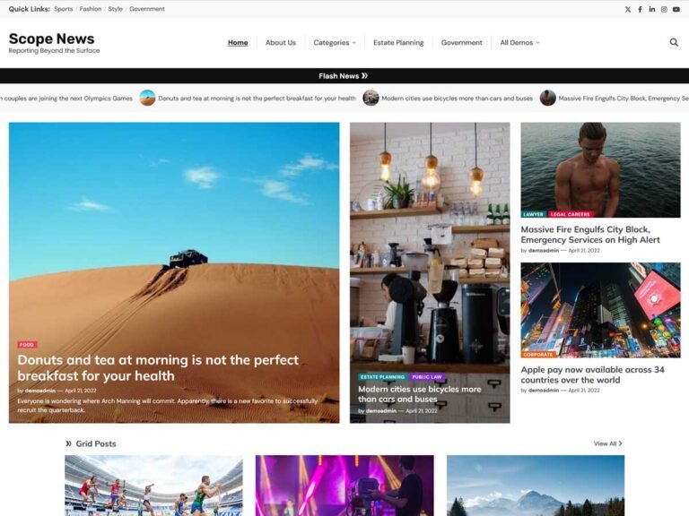 Scope News » The WordPress Magazine Theme » Ascendoor